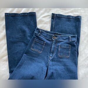 Blue Flare & Wide Leg Jeans